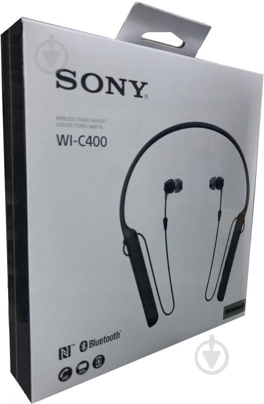 Гарнитура Sony WI-C400 black - фото 5