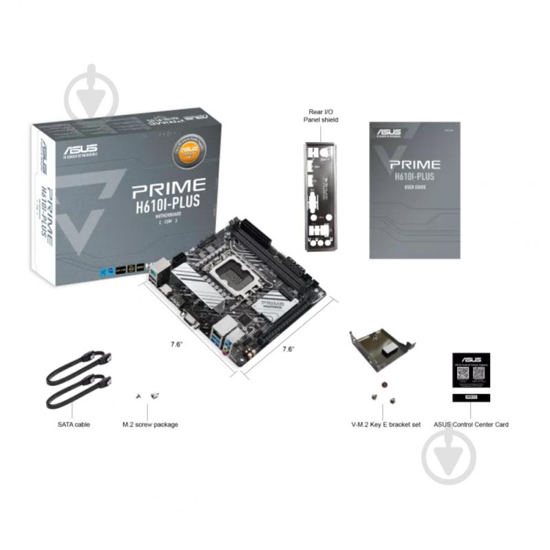 Материнская плата Asus PRIME H610I-PLUS-CSM (Socket 1700, Intel H610, mini ITX) - фото 6