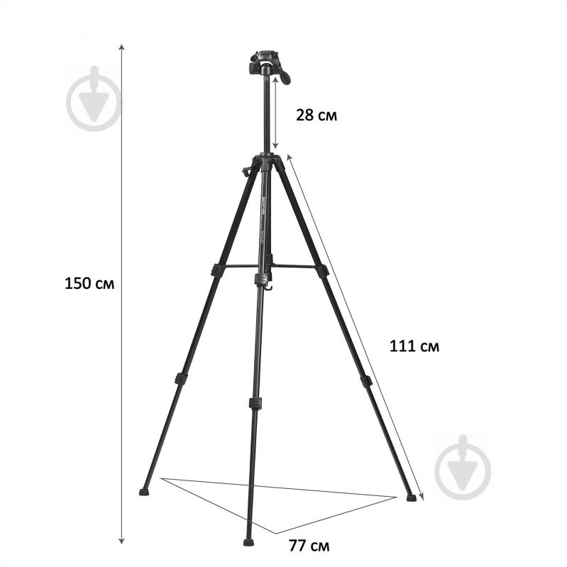 Штатив Promate Precise-150 Black - фото 6