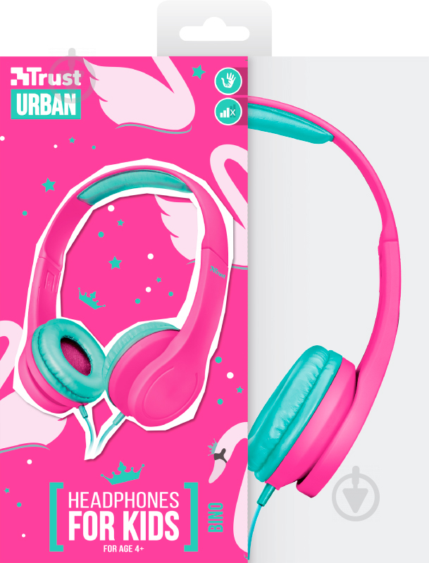 Навушники Trust Urban Bino Kids pink (22491) - фото 7