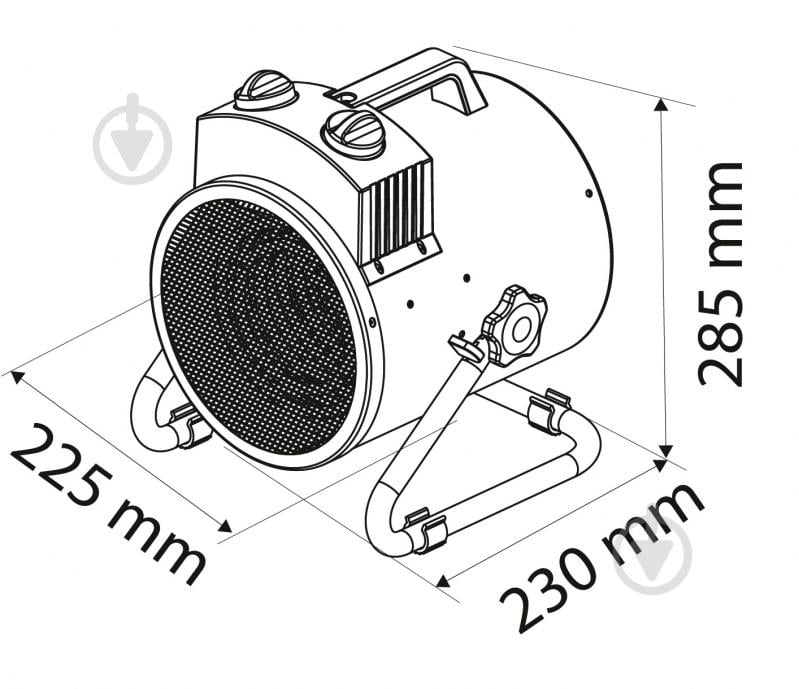 Обогреватель электрический NEO tools 90-067 2 кВт 220 В - фото 7