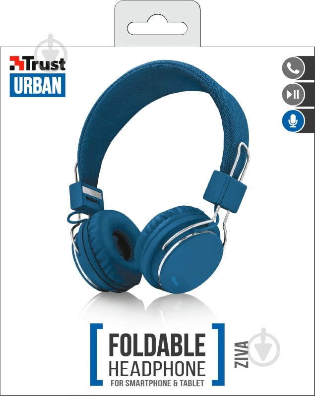 Навушники Trust Urban Ziva Foldable blue (21823) - фото 7