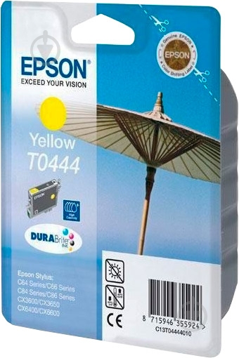 Картридж Epson  T0444 Yellow C13T04444010 желтый C13T04444010 - фото 1