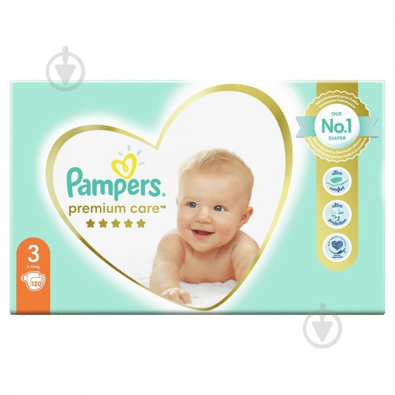 Подгузники Pampers Premium Care 3 6-10 кг 120 шт. - фото 2