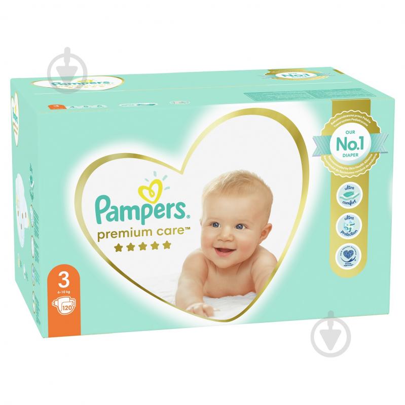 Подгузники Pampers Premium Care 3 6-10 кг 120 шт. - фото 3