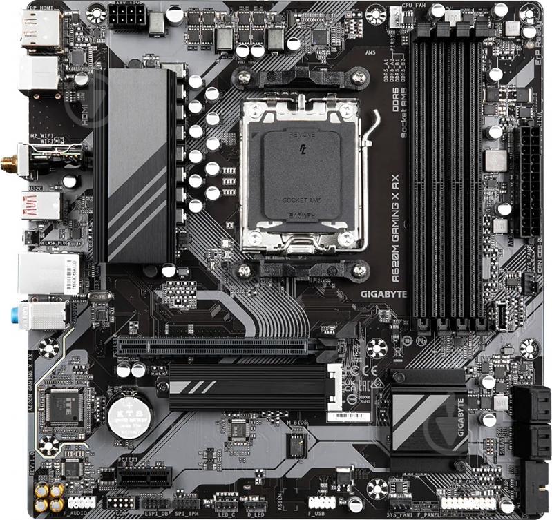 Материнская плата Gigabyte A620M GAMING X AX (Socket AM5, AMD A620, micro ATX) - фото 1