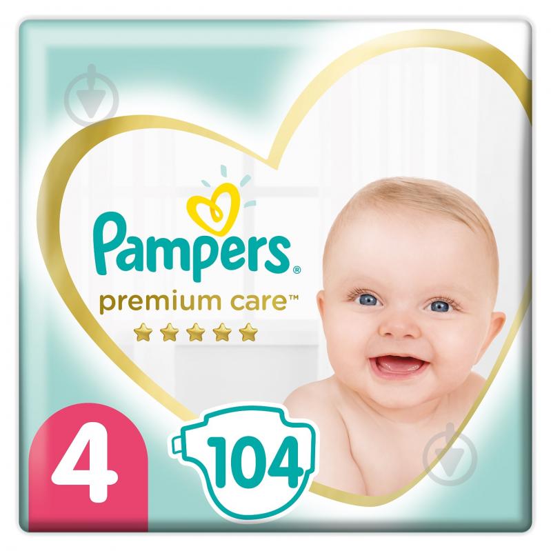 Подгузники Pampers Premium Care 4 9-14 кг 104 шт. - фото 1