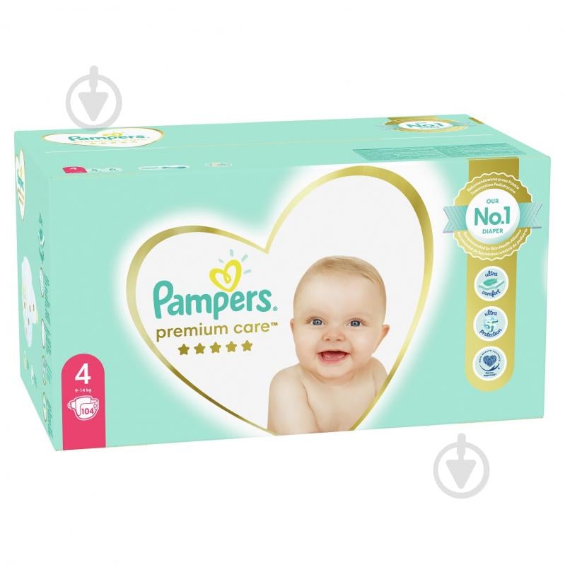 Подгузники Pampers Premium Care 4 9-14 кг 104 шт. - фото 3