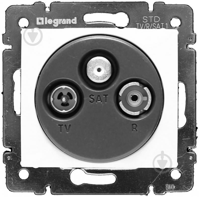 Розетка TV+R+SAT Legrand Valena 1,5 дБ белый 774435 - фото 1