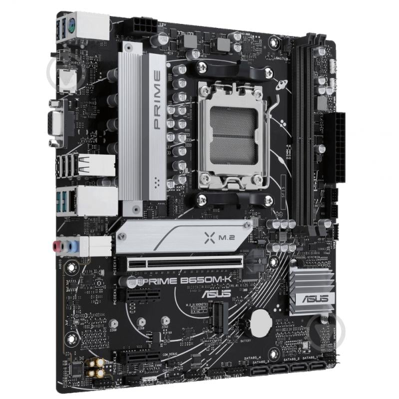 Материнська плата Asus PRIME B650M-K (Socket AM5, AMD B650, micro ATX) - фото 2