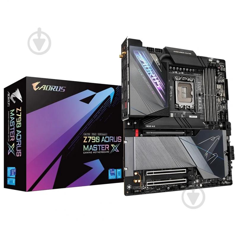 Материнская плата Gigabyte Z790 AORUS MASTER X (Socket 1700, Intel Z790, E-ATX) - фото 4 Материнская плата Gigabyte Z790 AORUS MASTER X (Socket 1700, Intel Z790, E-ATX) - фото 4