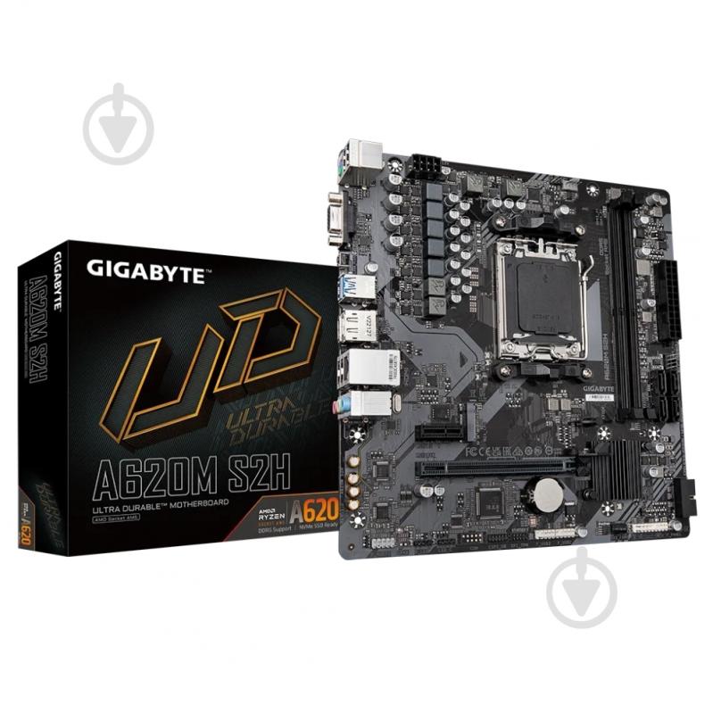Материнская плата Gigabyte A620M S2H (Socket AM5, AMD A620, micro ATX) - фото 5