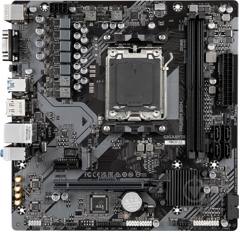 Материнская плата Gigabyte A620M S2H (Socket AM5, AMD A620, micro ATX) - фото 1