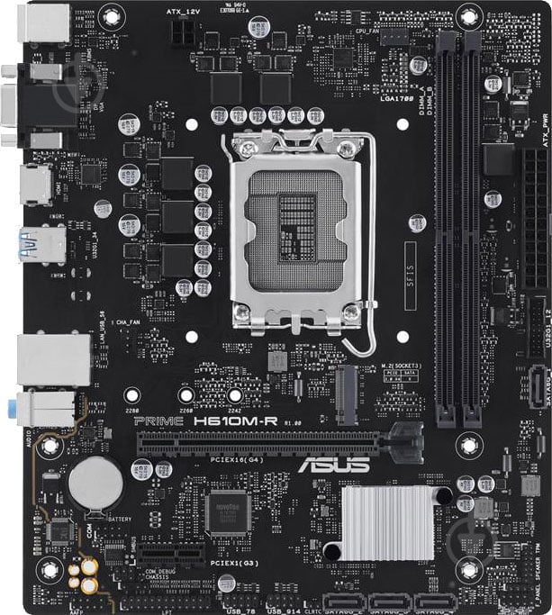 Материнська плата Asus 90MB1GL0-M0ECY0 (Socket 1700, Intel H610, micro ATX) - фото 1