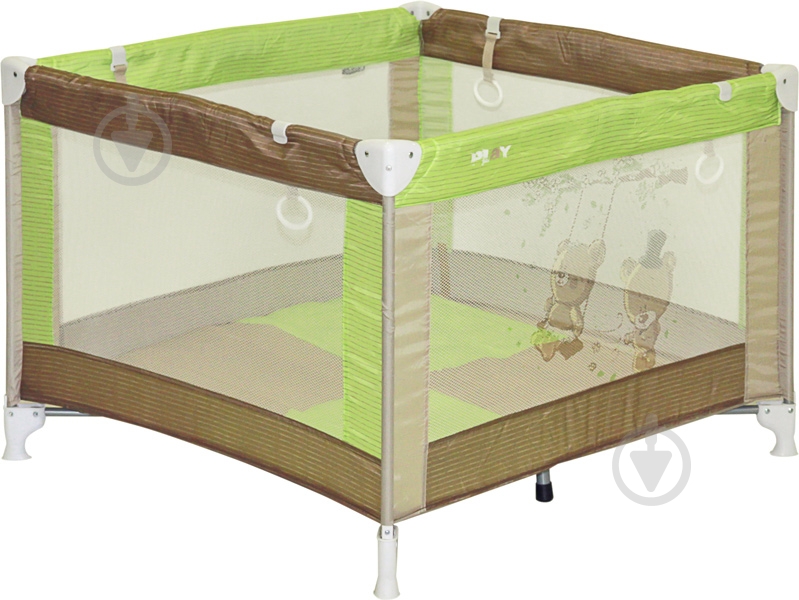 Манеж Bertoni Play Beige and green bears 18078 - фото 1