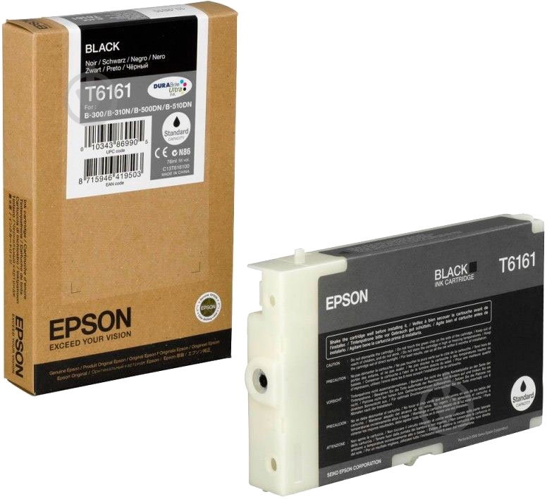 Картридж Epson B300/B500DN C13T616100 черный - фото 1 Картридж Epson B300/B500DN C13T616100 черный - фото 1