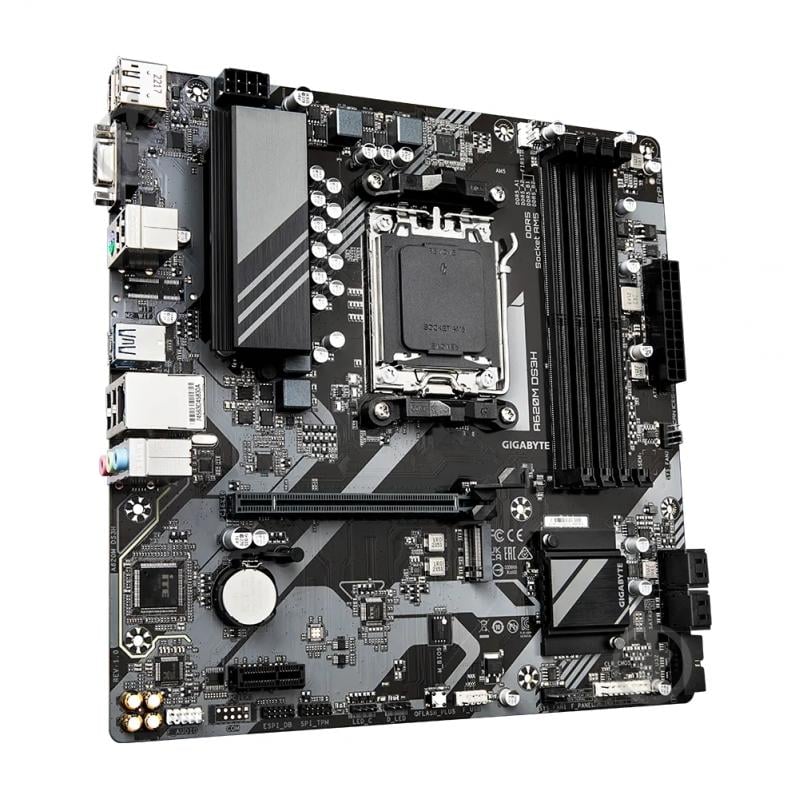 Материнская плата Gigabyte A620M DS3H (Socket AM5, AMD A620, micro ATX) - фото 2 Материнская плата Gigabyte A620M DS3H (Socket AM5, AMD A620, micro ATX) - фото 2