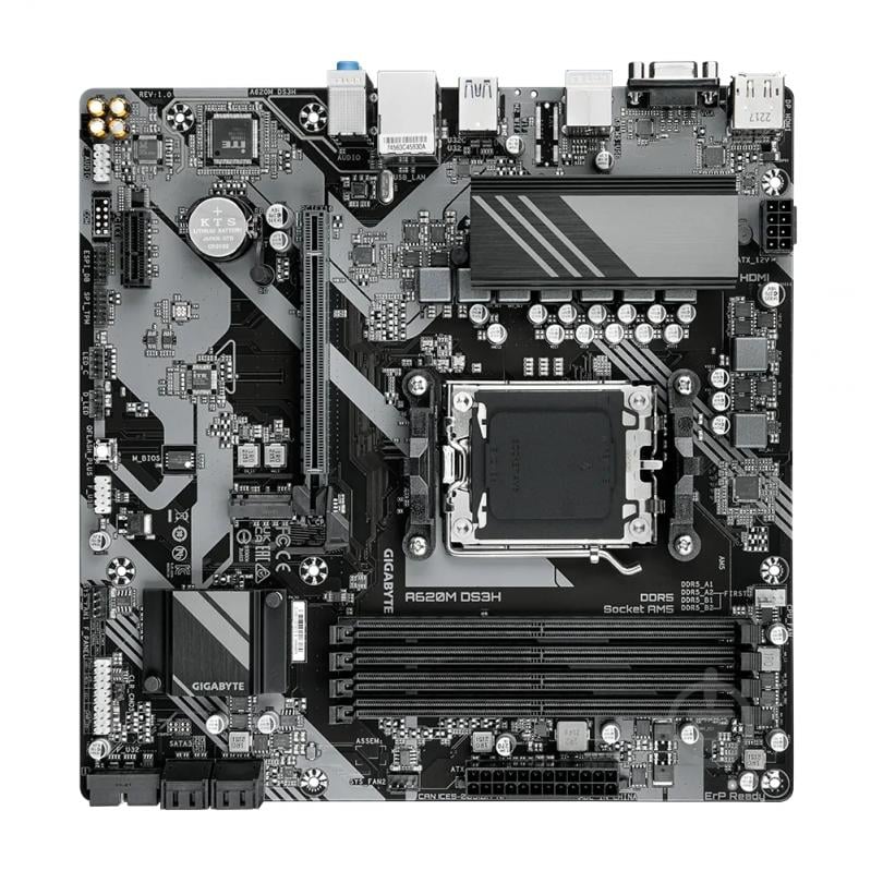 Материнская плата Gigabyte A620M DS3H (Socket AM5, AMD A620, micro ATX) - фото 3 Материнская плата Gigabyte A620M DS3H (Socket AM5, AMD A620, micro ATX) - фото 3