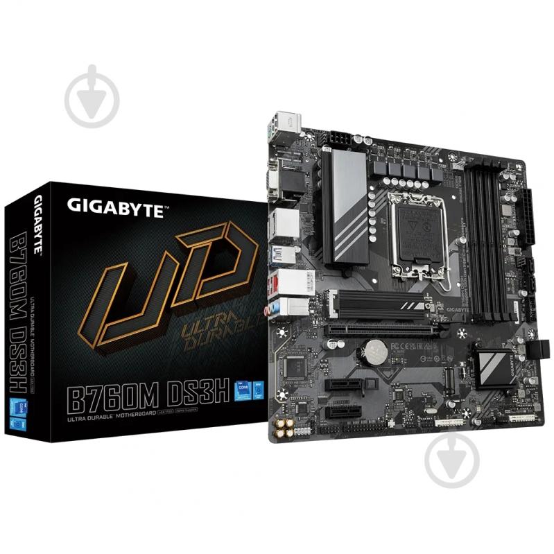 Материнская плата Gigabyte B760M DS3H (Socket 1700, Intel B760, micro ATX) - фото 6 Материнская плата Gigabyte B760M DS3H (Socket 1700, Intel B760, micro ATX) - фото 6