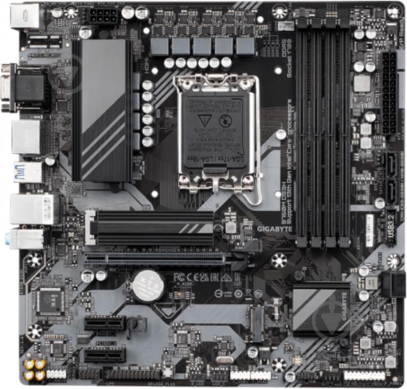 Материнская плата Gigabyte B760M DS3H (Socket 1700, Intel B760, micro ATX) - фото 1 Материнская плата Gigabyte B760M DS3H (Socket 1700, Intel B760, micro ATX) - фото 1