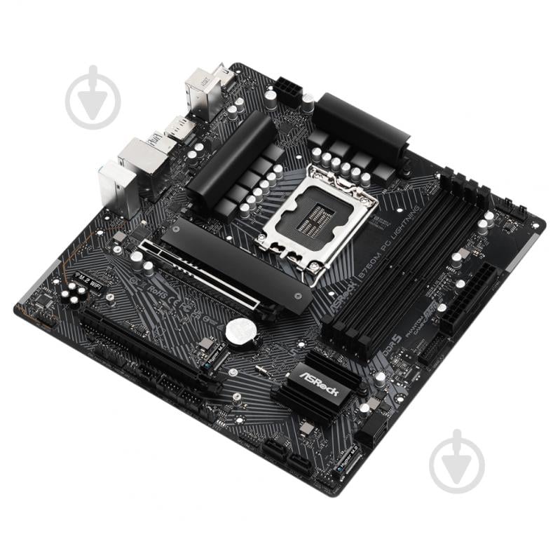 Материнська плата ASRock B760M PG LIGHTNING (Socket 1700, Intel B760, micro ATX) - фото 4