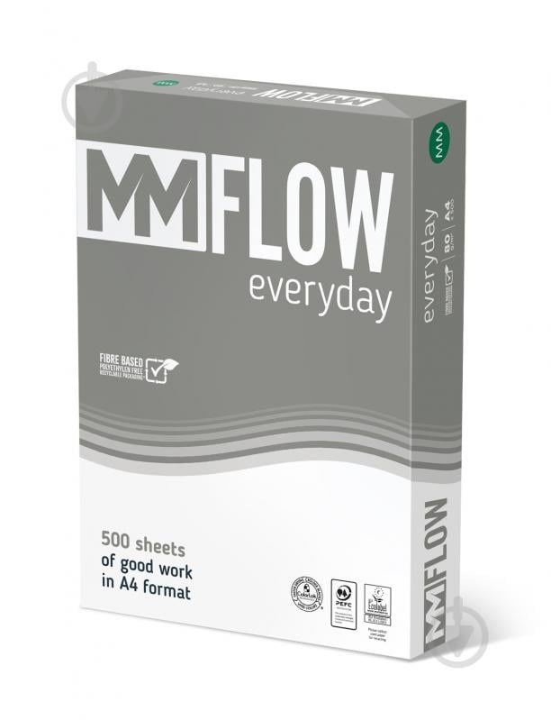 Папір офісний MM FLOW Everyday A4 80 г/м 500 аркушів - фото 1