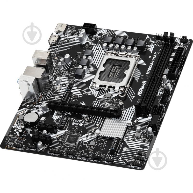 Материнская плата ASRock B760M-H/M.2 (Socket 1700, Intel B760, micro ATX) - фото 3