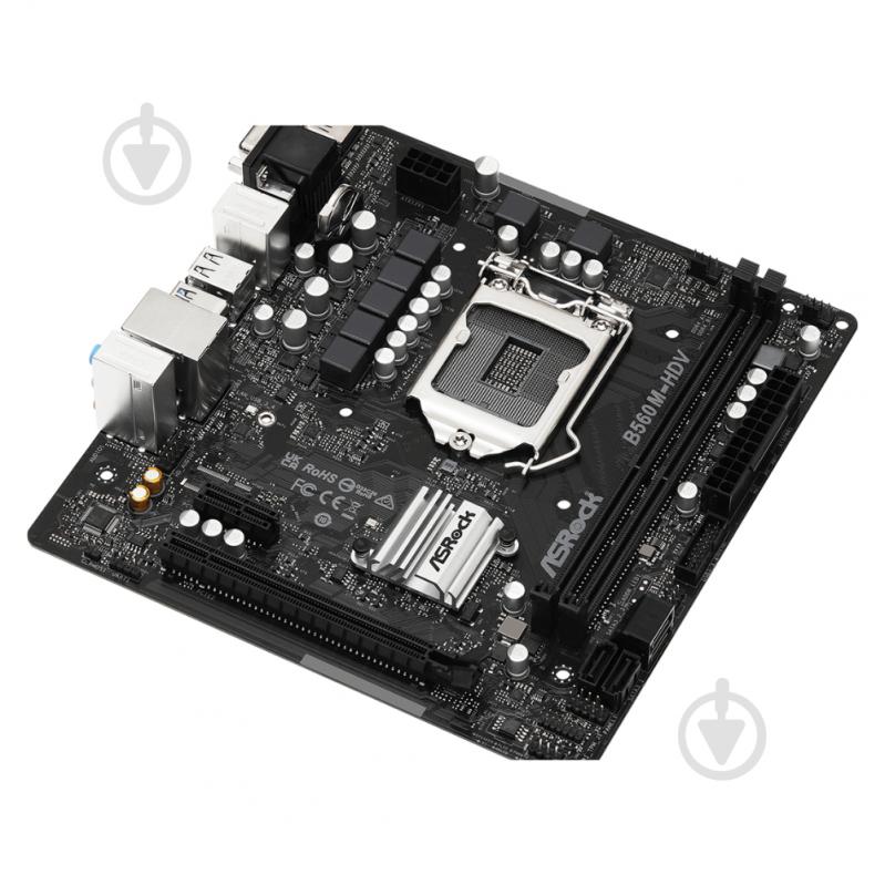 Материнская плата ASRock B560M-HDV R3.0 (Socket 1200, Intel B560, micro ATX) - фото 3