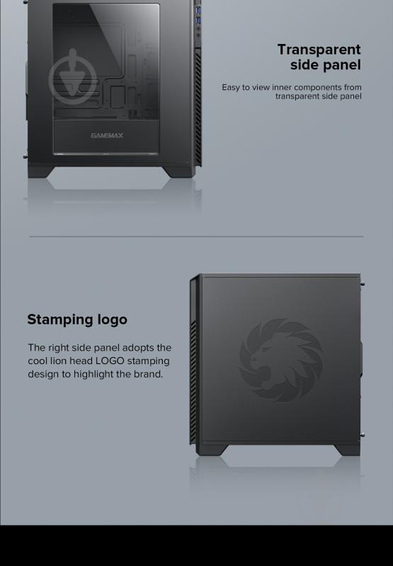 Корпус GameMax M63 Black - фото 15
