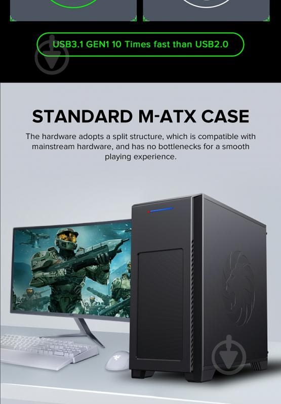 Корпус GameMax M63 Black - фото 13