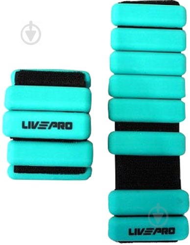 Утяжелители для рук LivePro Weighted Wrist Band LP8287 2x0,5 кг - фото 1