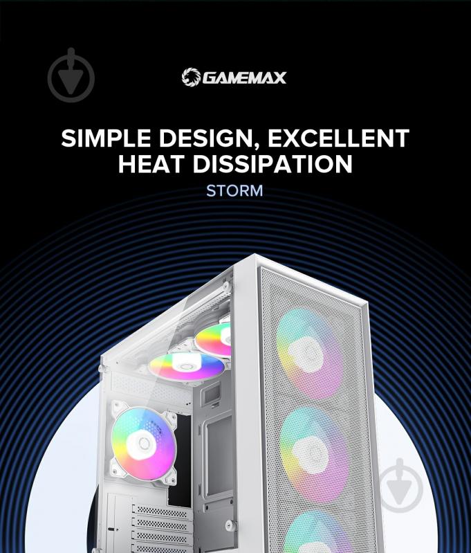 Корпус GameMax Storm White - фото 10