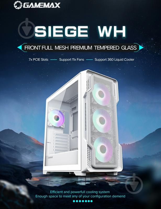 Корпус GameMax без БЖ Siege WT - фото 19 Корпус GameMax без БЖ Siege WT - фото 19