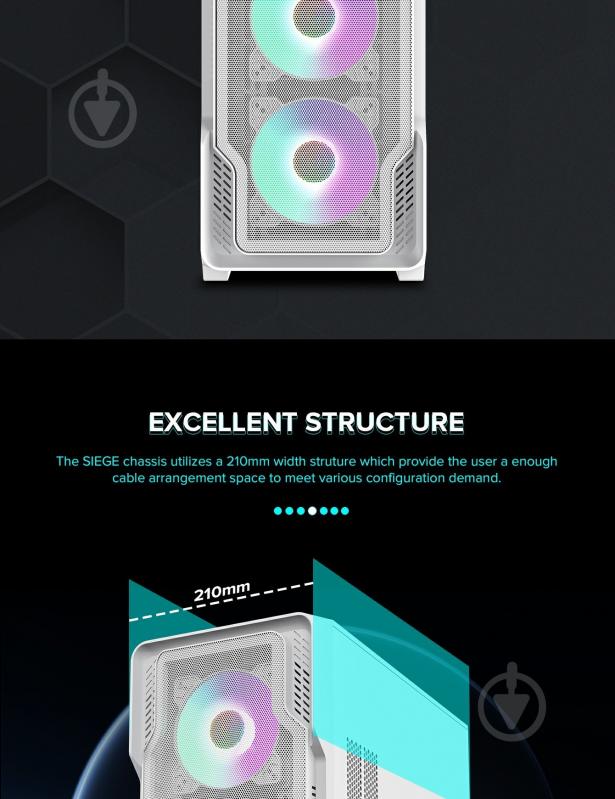 Корпус GameMax без БЖ Siege WT - фото 20 Корпус GameMax без БЖ Siege WT - фото 20