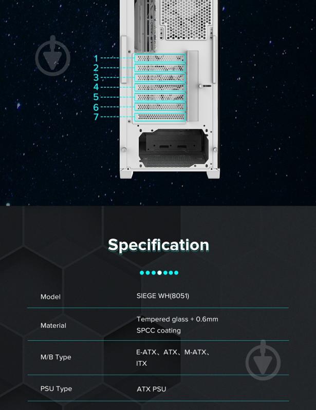 Корпус GameMax без БЖ Siege WT - фото 23 Корпус GameMax без БЖ Siege WT - фото 23