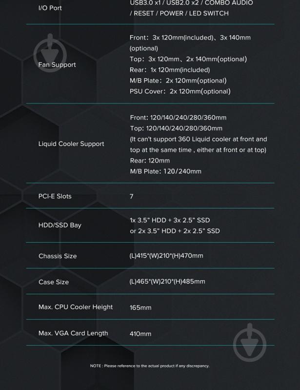 Корпус GameMax без БЖ Siege WT - фото 21 Корпус GameMax без БЖ Siege WT - фото 21