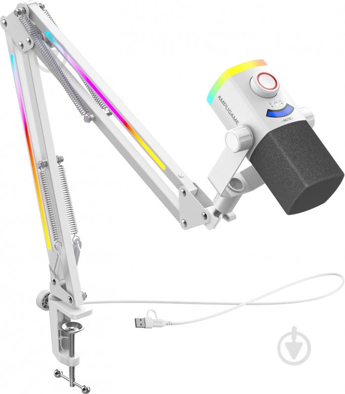 Микрофон FIFINE USB/XLR White (AM8PROTW) - фото 1