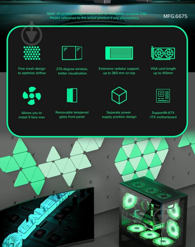 Корпус GameMax Vista MB - фото 14