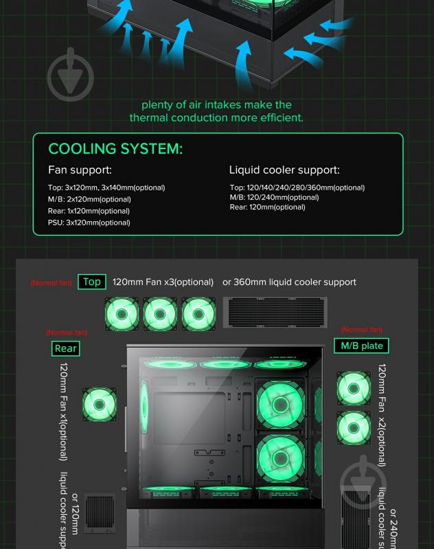 Корпус GameMax Vista MB - фото 7