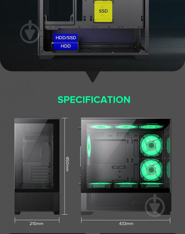 Корпус GameMax Vista MB - фото 3