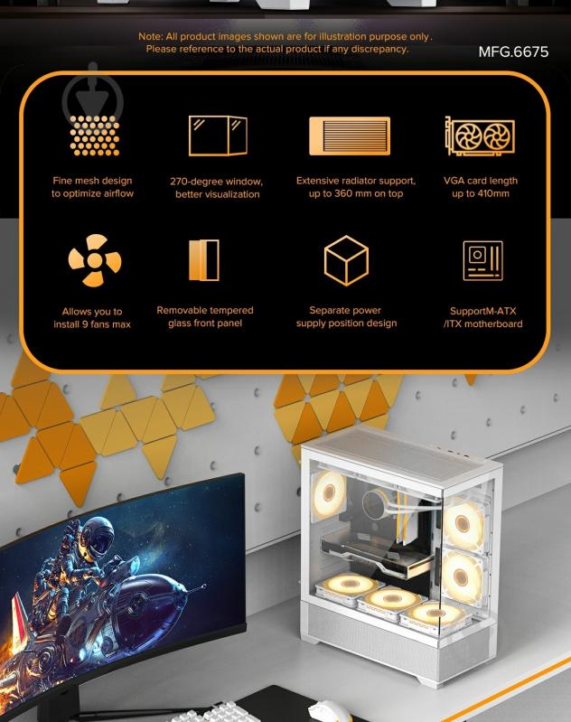 Корпус GameMax Vista MW - фото 14