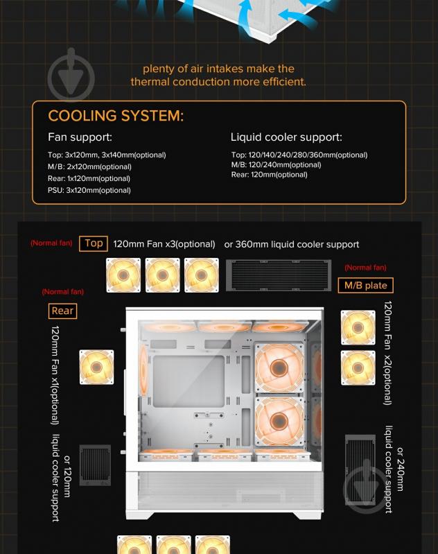 Корпус GameMax Vista MW - фото 9