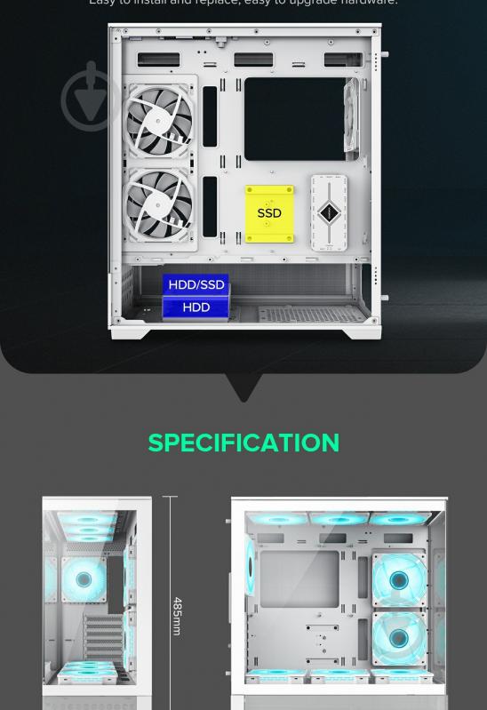 Корпус GameMax Vista AW - фото 13 Корпус GameMax Vista AW - фото 13