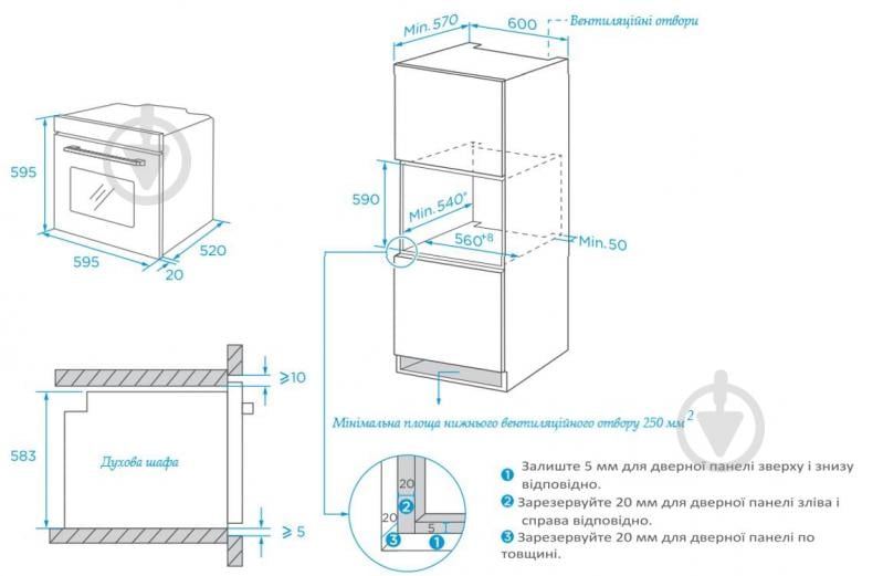 ВИТРИНА! Духовой шкаф Interline OEG 543 ECC BA - фото 15