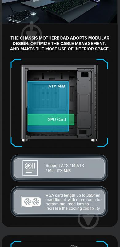 Корпус GameMax без БЖ MeshBox PRO BK - фото 13