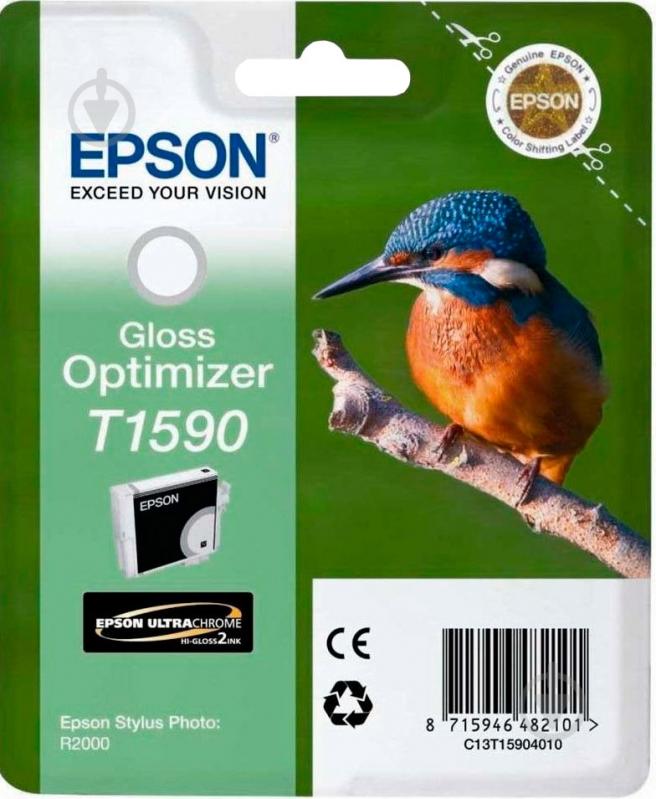 Картридж Epson T1590 Gloss Optimizer C13T15904010 прозрачный глянец C13T15904010 - фото 1 Картридж Epson T1590 Gloss Optimizer C13T15904010 прозрачный глянец C13T15904010 - фото 1