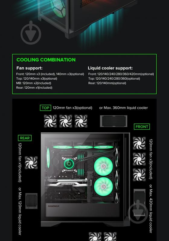 Корпус GameMax без БП Leader - фото 24