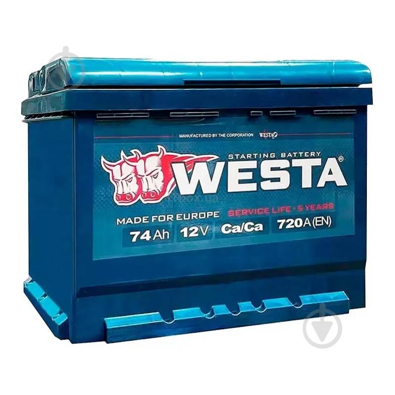 Аккумулятор автомобильный Westa 74Ah 720A 12V «+» слева (WPR741) - фото 1