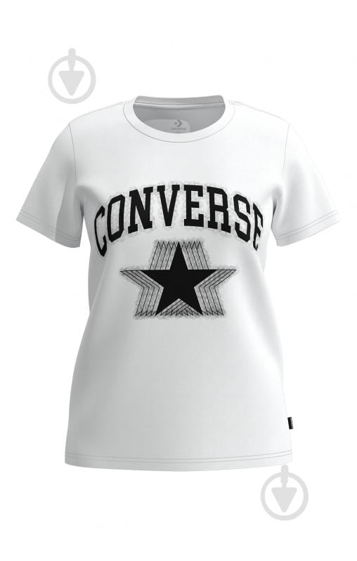 Футболка Converse CVRS DEFUSE STAR TEE CVW5T025-WHT р.S белый - фото 1