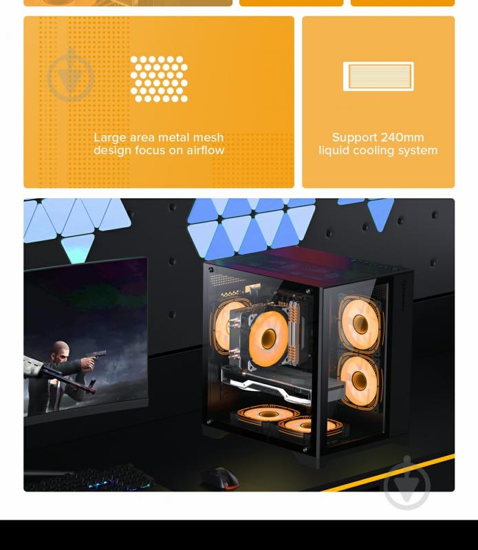 Корпус GameMax без БП Infinity Mini Black - фото 9 Корпус GameMax без БП Infinity Mini Black - фото 9